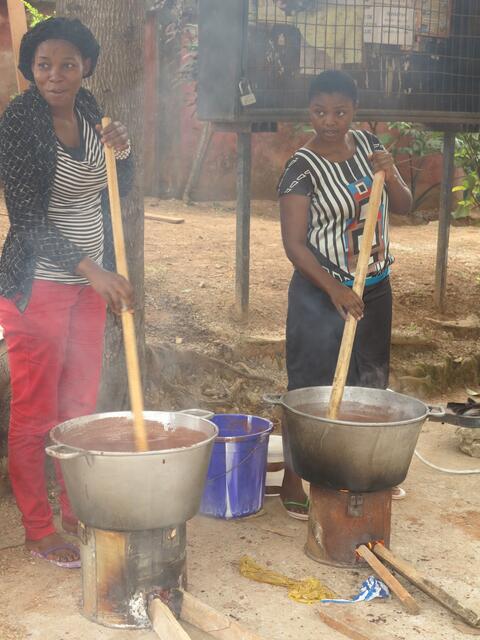 Extraction de beurre de cacao 