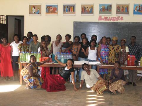 Photo de famille à la fin du camp (Nkoabang)