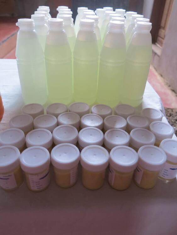 Eau de Javel et beurre de cacao